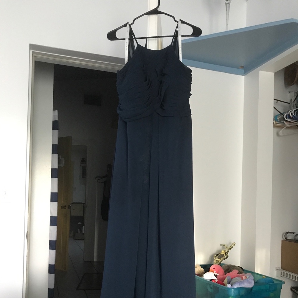 Azazie Ginger Dark Navy Bridesmaid’s Dress